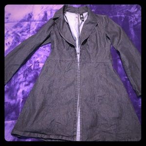 Bisou Bisou long Jean jacket and pants suit